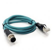 M1204MSD-RJ45-SHC100 M12 4-Pin D KodRJ45 Konnektör Kablo 1MT